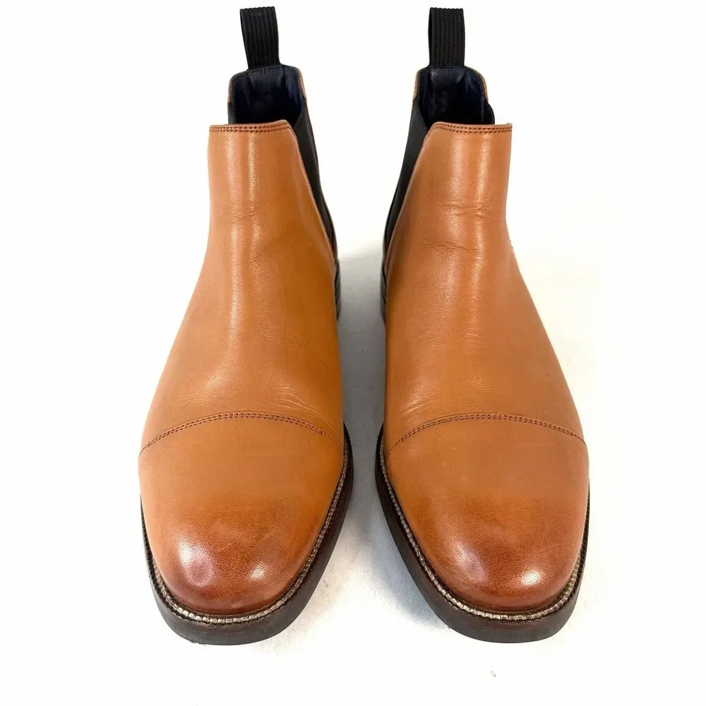Cole Haan Wagner Grand Chelsea Cap-Toe Waterproof Boots Mesquite 9M C28637